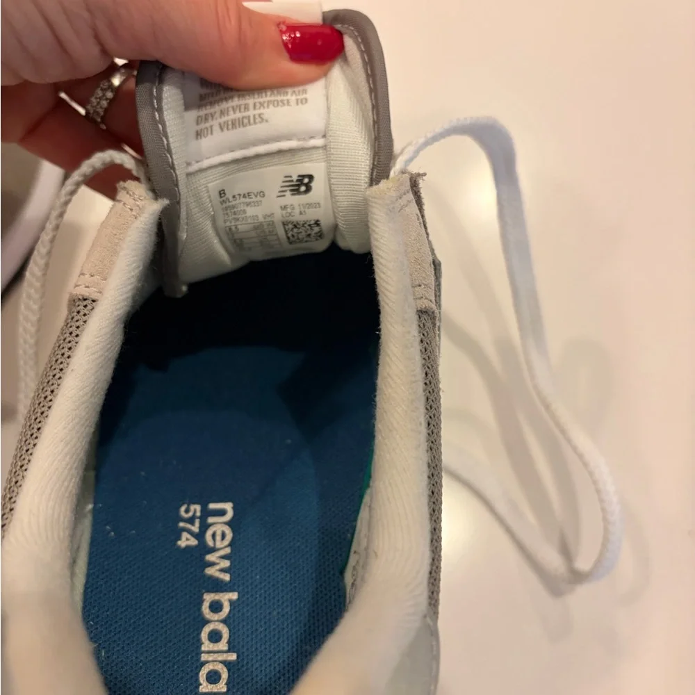 New Balance Gray and White Women’s Sneakers